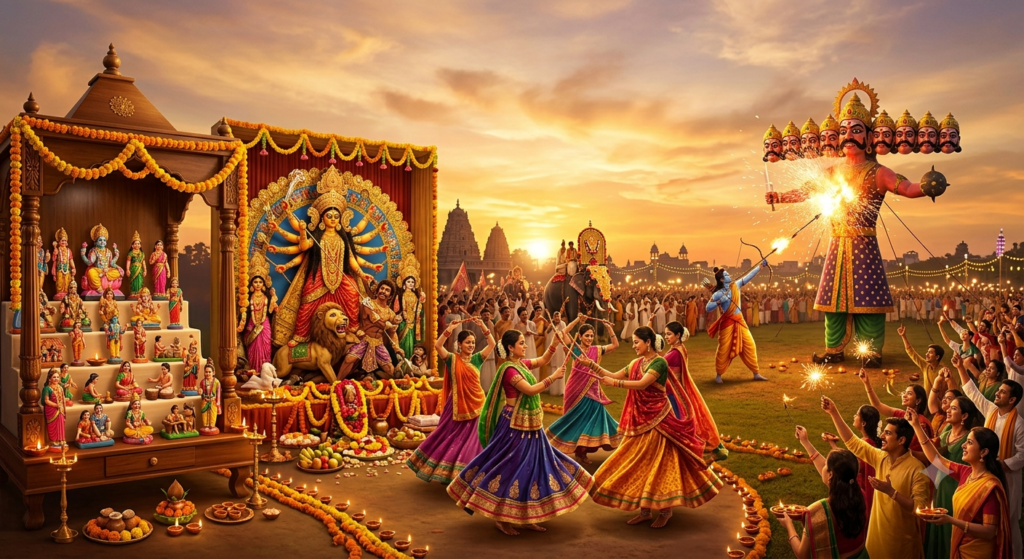 Dasara / Navaratri festival gemini generated image noyr08noyr08noyr