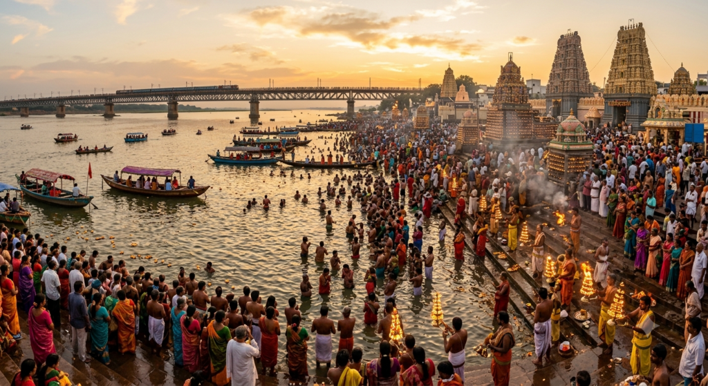 Godavari Pushkaralu gemini generated image svgkzbsvgkzbsvgk